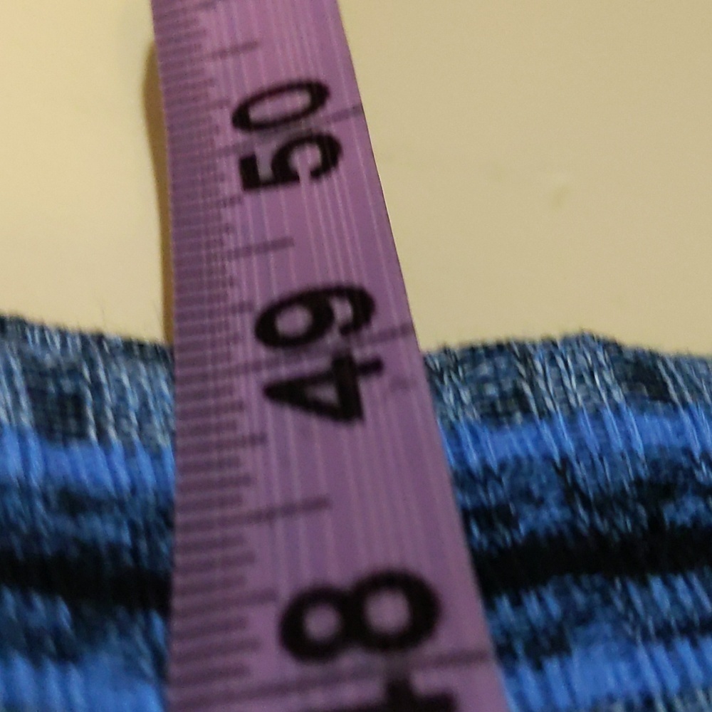 Joe Fresh| NWT Blue Striped Sleeveless Midi Stretch Dress - Picture 5 of 13